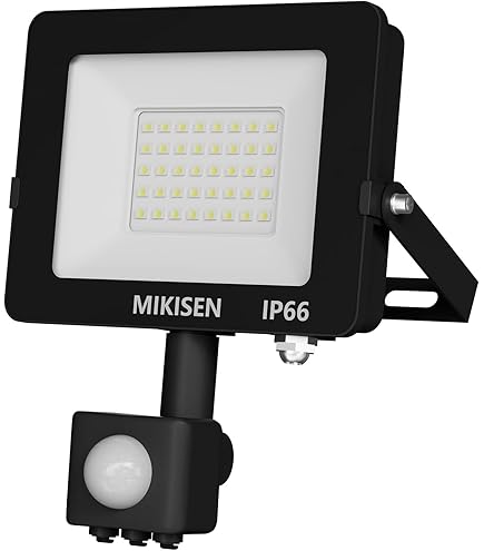Amazon.co.jp: MIKISEN LED センサーライト 投光器 20W 昼白色