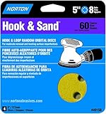 Norton 49158 8-Hole 60 Grit Hook and Loop Sanding Disc 5-Inch 4-Pack [並行輸入品]