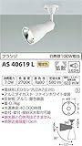 コイズミ照明 スポットライト フランジ 白熱球100W相当 ファインホワイト塗装 AS40619L