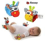 Sozzy クリエイティブアニマルデザイン幼児BUITと赤ちゃんの手袋の手首のラトルファインダおもちゃ - ベルで 子供玩具　知育おもちゃ
