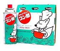 東海 カセットボンベ コン朗 ガスボンベ 250ml(1本あたり) 防災 アウトドア カセットコンロ 3本入