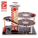 Hape ハペ 木のおもちゃ 車 ごっこ遊び パーク&ゴー ガレージ パーク&ゴー