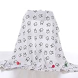 Betterbaby 赤ちゃん　コットン綿　ダブルガーゼ　湯上りタオル　ベビーおくるみ　ブランケット　寝冷え防止　ベビーカー　外出適用　パンダ―　120ｃｍｘ120ｃｍ
