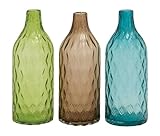 Deco 79 Glass Vase 3 Assorted 6 by 16 [並行輸入品]