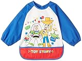 DISNEY・BABY DISNEY/Pixar トイストーリー 乳幼児 長袖エプロン ブルー ポリエステルスムス×ブロー D2C60