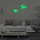 Amaonm? Large Audrey Hepburn's Eyes Removable Glow in the Dark Vinly Quotes Wall Decals DIY Luminous