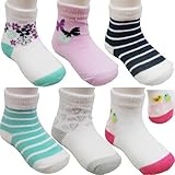 Carter's カーターズ ベビー クルー ソックス 靴下 6足セット 3/12ヶ月 約9～11cm