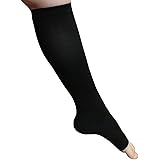 Dr.Feel 医療用弾性ソックス Night -肌に優しい綿混素材使用- つま先なし 両足用 (1足入り)