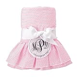 MUD PIE PINK SEERSUCKER BLANKET by Mud Pie