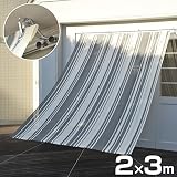 山善(YAMAZEN) 涼風シェード(2×3m) レギュラーフックセット/マグネットフックセット YRGS2-2030(GY/W)＆YZF-SYRGS2-2030(GY/W)＆NYZF-S グレー/ホ