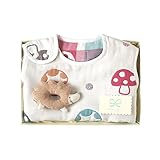 Hoppetta champignon 6重ガーゼスリーパー+がらがら はりねずみ ギフトセット 18111047