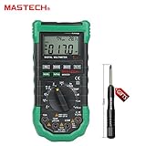 Mastech マルチメーター 5-in-1 温度＆湿度 LED/警告音 電流 電圧 完全保護 バックライト LCD MS8229