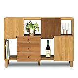 国産 日本製 サイドボード 【OSLO オスロ 115サイドボード sideboard】 115サイズ 天然木 アルダー無垢 北欧風 自然塗装 ラック 棚