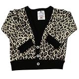 BabywearUK British Made Leopard Print Babyカーディガン