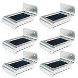 Uniquefire 6 X第二世代の平面充電式16LEDソーラーライト回廊は、ソーラーライト防水ボディセンサライトハウスと城ライトガーデンライトを点灯します