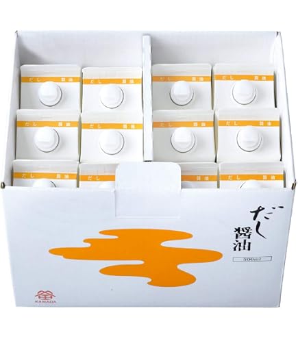 Amazon.co.jp: 鎌田醤油 だし醤油 500ml 紙パック 8個入り : 食品