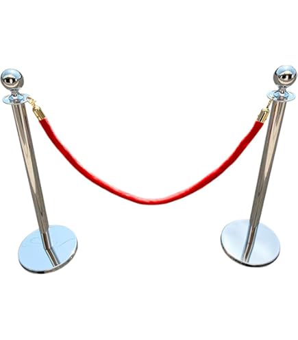 ポールパーテーション　７本　ロープ６本付　UNION製 楽天市場】ロープパーテーションセット L6-51B-Set ゴールド