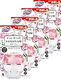 【まとめ買い】液体ブルーレットおくだけ きらめく彩りの花 はなリウム トイレタンク芳香洗浄剤 アロマティックローズの香り お試し本体 70m