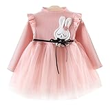 YY-Natuhi ベビー服 女の子 ワンピース ニットセーター 長袖 秋冬 子供ドレス キッズ服 新生児 赤ちゃん かわいい 入園式 入学式 ベビー 女児 チュールワンピース トップス 結婚式 (9