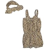 Unique Baby Girls Leopard Print Romper Headband Set 6-12 Months by Unique Baby