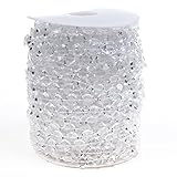BCP 99 Feet 1 Roll Clear Crystal like Beads For Christmas Wedding Party Decorations [並行輸入品]