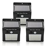 SINJIAlight 改良版人感ソーラーライト 知能モード防犯 防水 太陽光発電 省エネ 廊下 通路 広角照明 自動点灯・消灯 (3個)