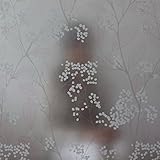 Generic 1Pc 50*90Cm Flower Frosted Privacy Self Adhesive Glass Film Window Stickers For Office Cafe 