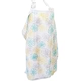 授乳ケープ 授乳カバー ワイヤー入り授乳ケープ コットン100％ 軽量 多機能で 出産準備 ご出産祝で (黄緑)