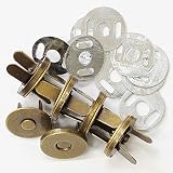 MYmama 超強力 差し込み式 マグネットホック アンティークゴールド (14mm 5個)