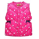 (プタス)Putars ベビー服 子供服 コート ベスト 女の子 ハート柄 可愛い 秋 冬 運動服 旅行 記念日 プレゼント 3-7歳