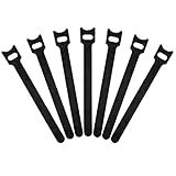 Shintop 50pcs Reusable Velcro Cable Ties with Microfiber Cloth Hook and Loop Fastening Wire Fit for 