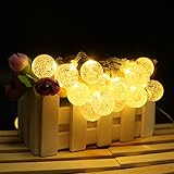 ストリングライト バブル型 防水 電池式 30球 イルミネーションライト 8発光モード 6m 結婚式/パーティ/クリスマス/ガーデン/室内 リモコン付き