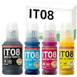 エプソン用 IT08互換 (鉛筆削り) 4色セット IT08KA IT08CA IT08MA IT08YA 互換インクボトル【全色顔料】PX-M6711FT PX-M6712FZ PX-M791FT PX-S6710T 対応
