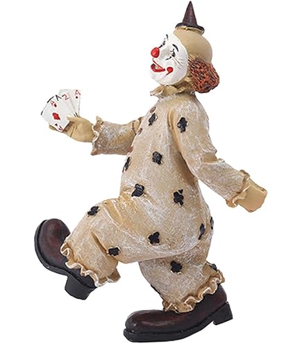 Amazon.co.jp: Perfeclan アンティーク ピエロ人形 工芸品 磁器人形