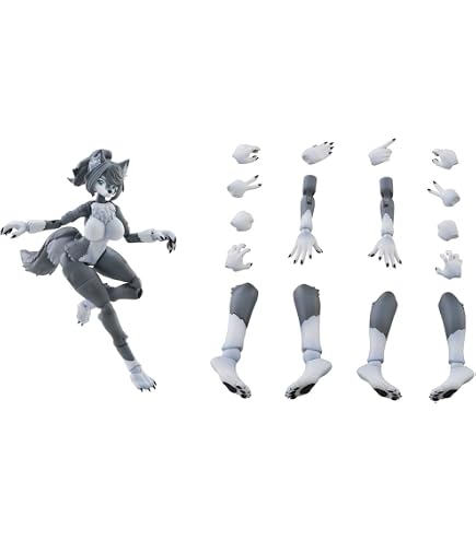 Amazon | 青島文化教材社 けもプラ ハイイロオオカミ+ヒトパーツセット