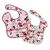 Bumkins Disney Baby Waterproof Super Bib, Minnie Red, 6-24 Months, 2 Count by Bumkins [並行輸入品]