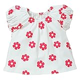 西松屋 [EFD] 花柄スモック半袖Ｔシャツ 【80cm・90cm・95cm】　90　ピンク