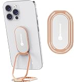 スマホリング スマホスタンド 折りたたみ 薄型 おしゃれ バンカーリング スマホ スタンド スマホスタンド機能 スマートフォン用ホールドリング iphone/ipad/Android/kindle/iface (ローズゴールド)