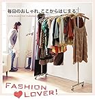 キャスター付き伸縮頑丈ハンガー ポルテ シングル（幅121～152cm） ハンガーラック パイプハンガー