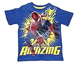 Marvel Little Boys ' Spiderman Toddler Boys Teeシャツ カラー: ブルー