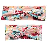 LUERME ヘッドバンド　ヘアバンド　髪飾り　親子タイプ　花柄　蝶結び　可愛い　綿　撮影用 (色6)