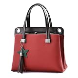 [カッキガッキ]ハンドバッグ　レディース　ショルダー 　2way　トートバッグ　肩掛け　斜め掛け　手提げ　女性用　ビジネス　通学　就活　デート　パーティー　カワイイ　レッド