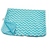 Blue Baby Bum Baby Blanket, Zig Zag, Aqua by Blue Baby Bum