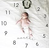 ベビー毛布 写真撮影　ベビーシーツ　新生児　小道具 柔らかい 敷物 コットン　百日記念　背景　敷物　出産祝い (時計)