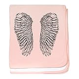 CafePress – Angel Wings – スーパーソフトベビー毛布、新生児おくるみ ピンク 06876266536832E