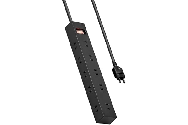 エレコム 電源タップ 雷ガード 10個口 差し込み口2面 1m マグネット ほこりシャッター付 スイングプラグ 一括スイッチ コンパクト ブラック ECT-1510BK