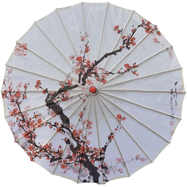 Amazon | 傘 和傘 晴雨兼用 梅 ウメ 和風傘 かさ 木製 雨傘 和風