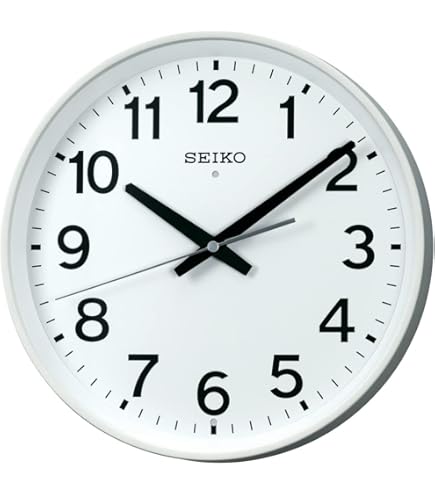 SEIKO KX236W 掛け時計 電波時計 セイコー スイープ秒針 SEIKO 掛け時計 セイコー 壁掛け KX236W 教室の時計 電波時計