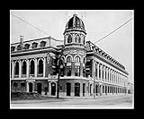 8 x 10のすべての木製額入りフォトEntrance Philadelphia stadium。野球フィールド、Shibe公園