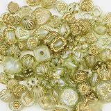 ビーズ ミックス 60g入 アンティーク 手芸 アクセサリー パーツ アクリルビーズ ハンドメイド (ライトグリーン) ND-0341-R06-LG